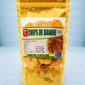 Chips de banane déshydratées